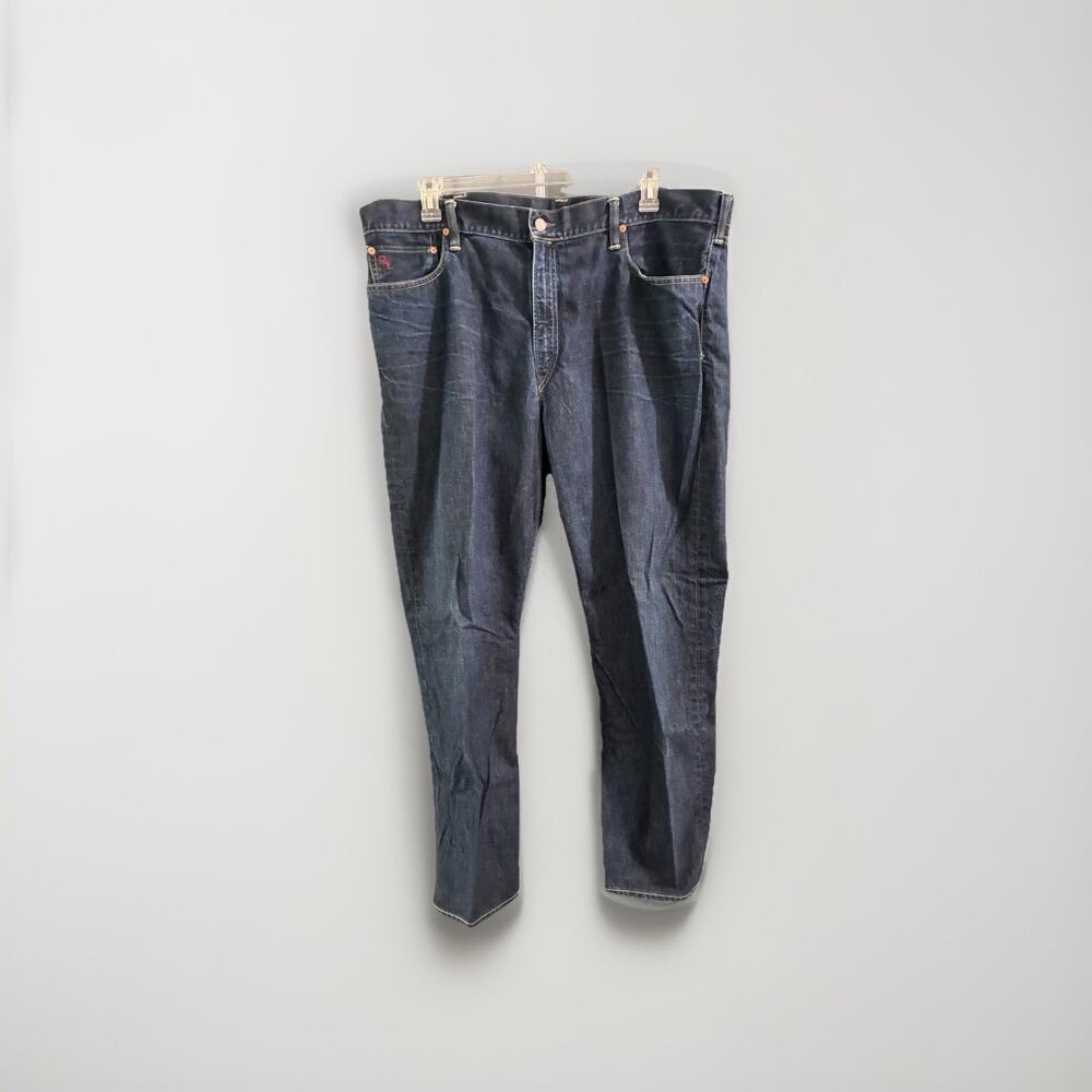 Polo Ralph Lauren Vintage Jeans Mens 42x30 Blue Classic 15941 Straight Denim